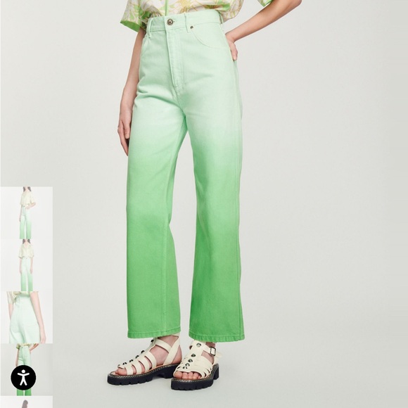Sandro wide leg high rise jeans - Picture 1 of 15